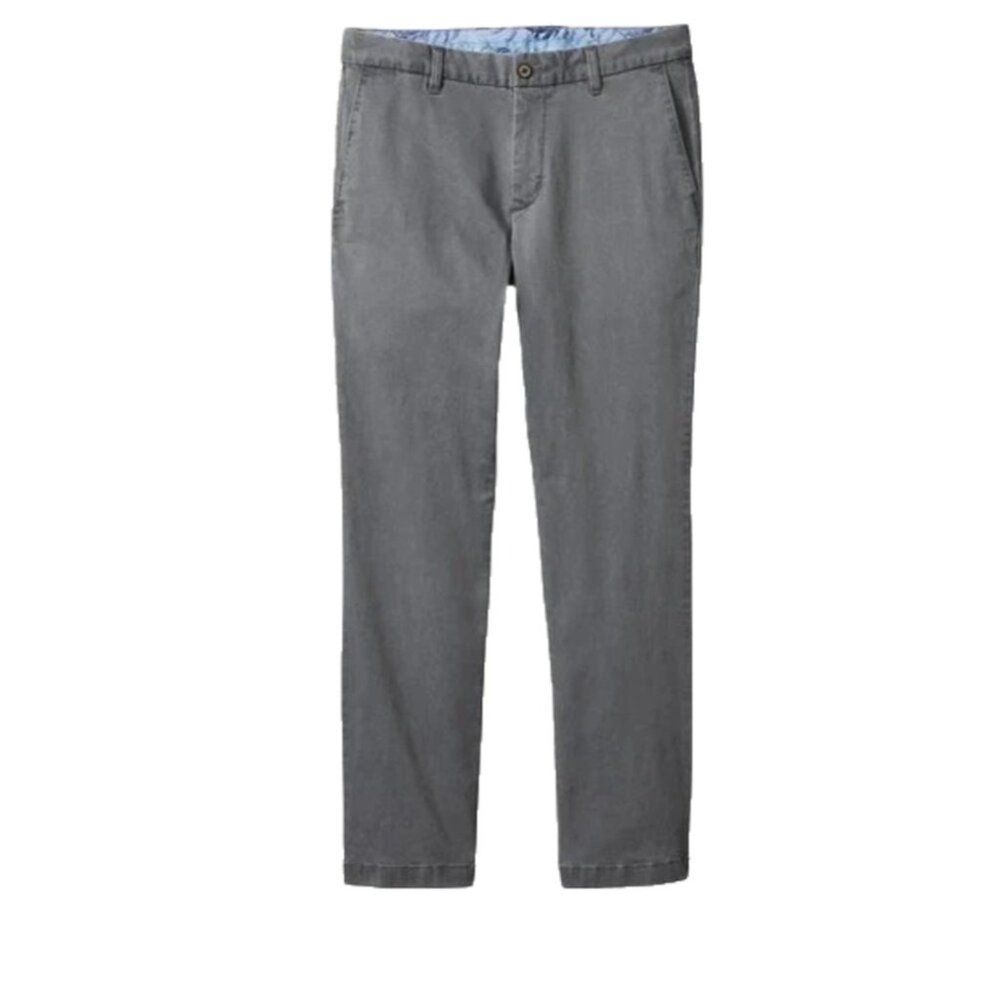 Tommy Bahama Boracay Flat Front Chino Casual Pants Mens 36 x 34 Fog Grey - Picture 5 of 11